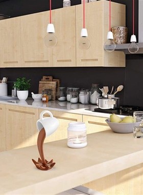 高档咖啡流水创意马克杯摆件房间装饰品艺术恶搞小摆件高级感小众