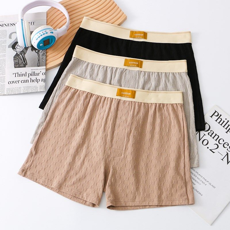 阿罗裤内裤男士夏季宽松睡觉短裤纯棉平角裤裸睡四角裤男生哈罗裤,淘宝优惠券,粉丝福利购,淘宝优惠卷