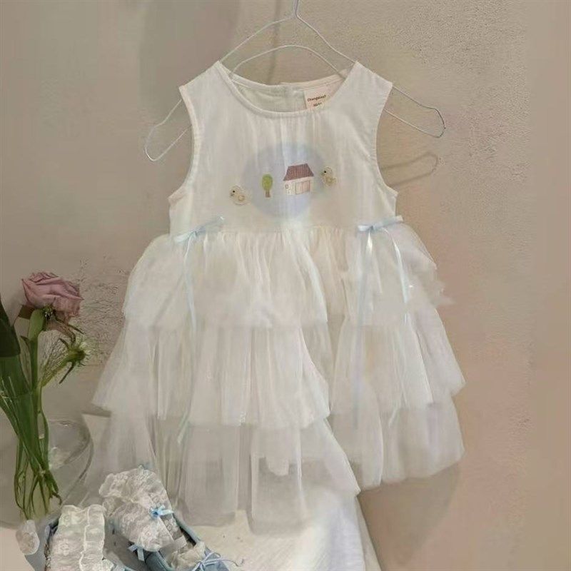 女童连衣裙夏装2025新款洋气儿童无袖夏季宝宝公主裙子生日礼服,淘宝优惠券,粉丝福利购,淘宝优惠卷
