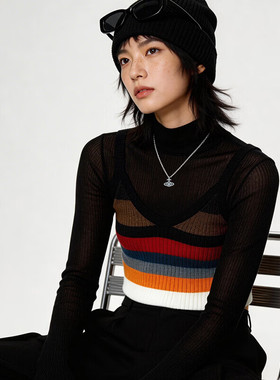 【新品】西太后土星项链女时尚精致闪钻樱桃项链锁骨链