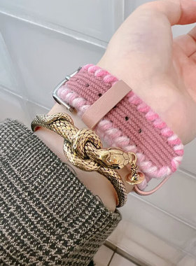 【新品】西太后灵蛇手镯新中式复古风复古蛇形金属手镯女金色个性
