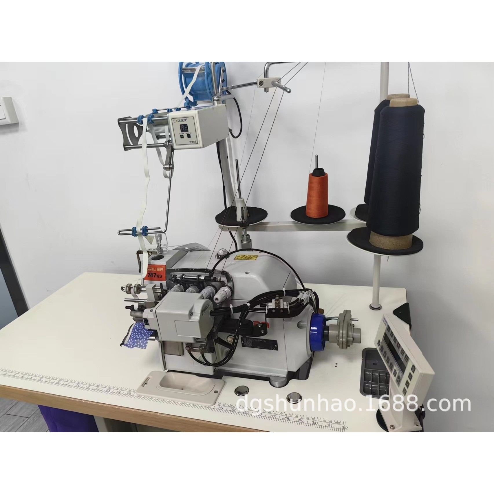 台湾银箭牌747K全自动上橡皮筋机内裤泳衣上腰头缝纫机包缝机,淘宝优惠券,粉丝福利购,淘宝优惠卷