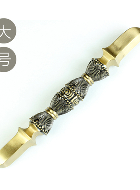 纯铜唐密真言宗独股杵金刚杵降魔杵法器宝杵一字杵修法佛摆件包邮