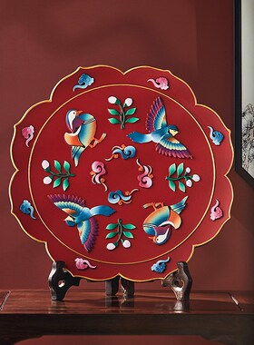 金乌炭雕活性炭新中式客厅装饰摆件家居饰品乔迁新居礼品新婚礼物