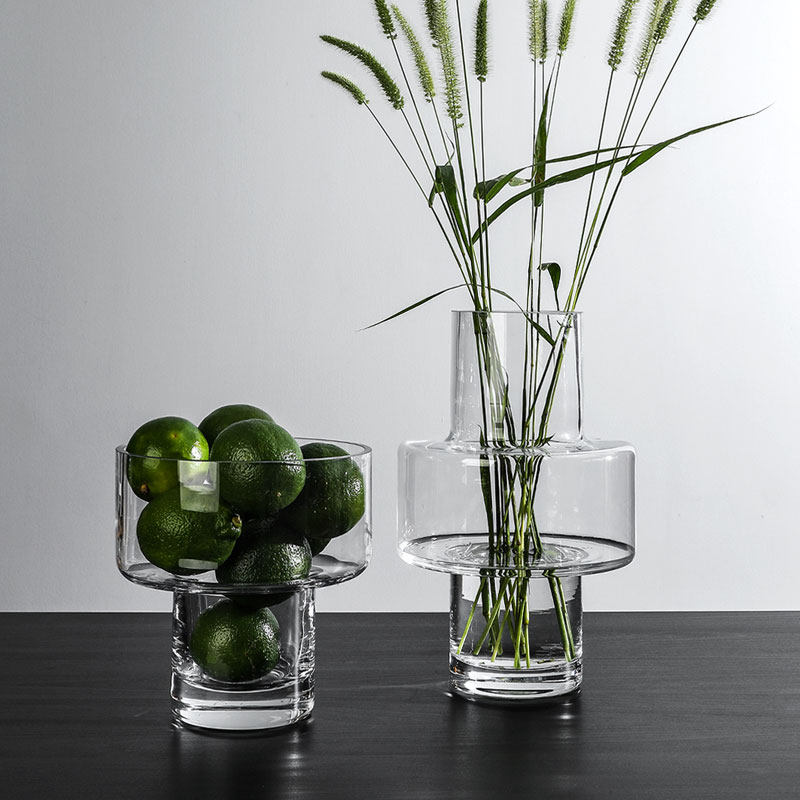 北欧创意简约玻璃花瓶餐桌客厅花艺插花美式干花花器简约家居花束,淘宝优惠券,粉丝福利购,淘宝优惠卷