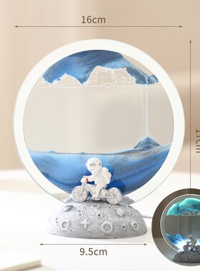 一帆风顺流沙画小夜灯办公室装饰品客厅电视柜摆件乔迁开业送礼品
