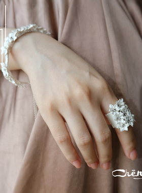 cheng 春花开口戒指 原创设计925银戒指经典款小众仙女