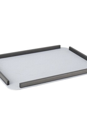 现代简约冷灰色皮革金属托盘家居客厅茶几收纳盘样板房间软装饰品