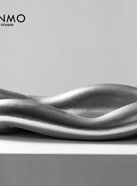 本墨 现代简约不规则艺术陶瓷置物盘 样板间酒店餐厅客厅装饰摆件