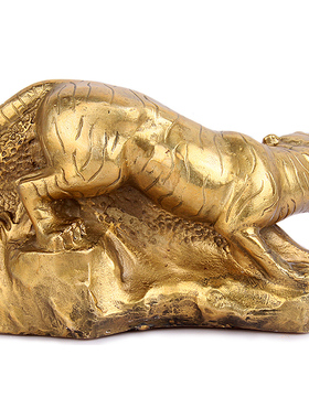 天御阁铜十二生肖虎摆件工艺品招财客厅办公室家居饰品开业礼品