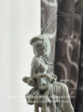 玉魄东方开 嫦娥逐影来中式阳台盆景装饰造景桌面摆件礼物