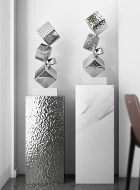 轻奢家居装饰品不锈钢雕塑摆件