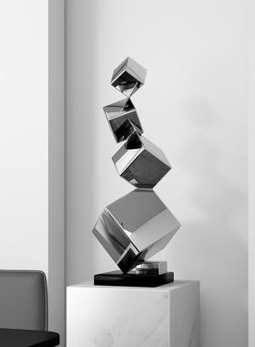 意式轻奢不锈钢雕塑摆件