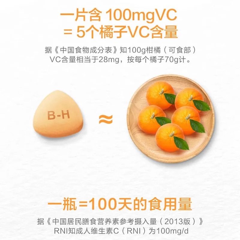 汤臣倍健维生素c咀嚼片正品官方vc免疫力营养甜橙味维他命c片,淘宝优惠券,粉丝福利购,淘宝优惠卷