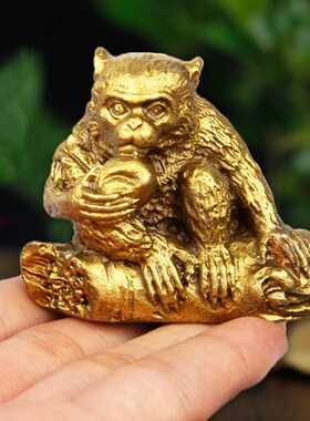 铜十二生肖全鼠牛虎兔龙蛇马羊猴鸡狗猪家居办公室工艺品