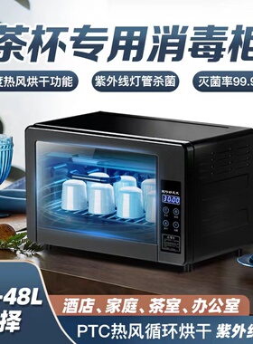茶杯消毒柜小型办公室商用茶具酒杯水杯烘干台式二星级