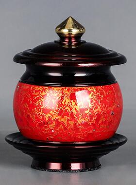 臻品纯铜佛具套装供佛用品家用全套敬供神灯盘佛前香炉供水杯花瓶