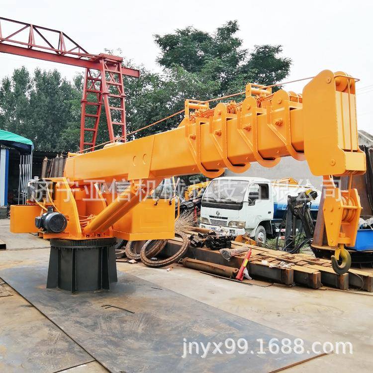 码头船用甲板吊浮船液压吊机船用起重机8吨克令吊船吊厂家 - 图1