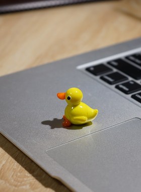 手工制作玻璃动物小摆件可爱黑驴创意电脑桌面显示器装饰工艺品