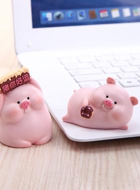 可爱小猪猪摆件 办公室桌面装饰品 祝福礼物 解压神器 多种颜色选