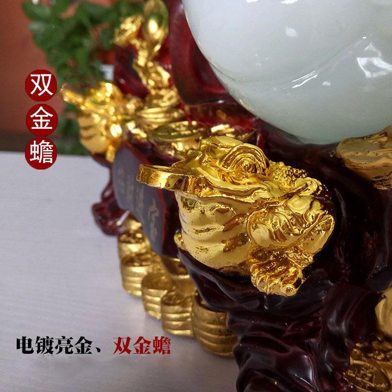 大号玉白菜摆件招财进宝电视酒柜玄关客厅家居装饰品新店开业礼品 - 图1