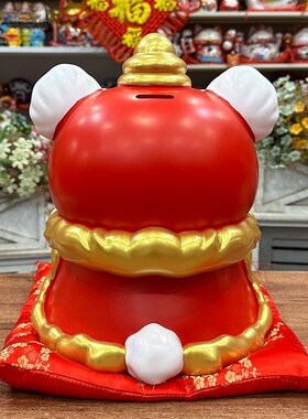 妙工坊暴富醒狮一对店铺收银台家居客厅装饰业乔迁创意礼品