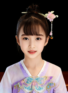 儿童古风汉服头饰女童新中式发簪