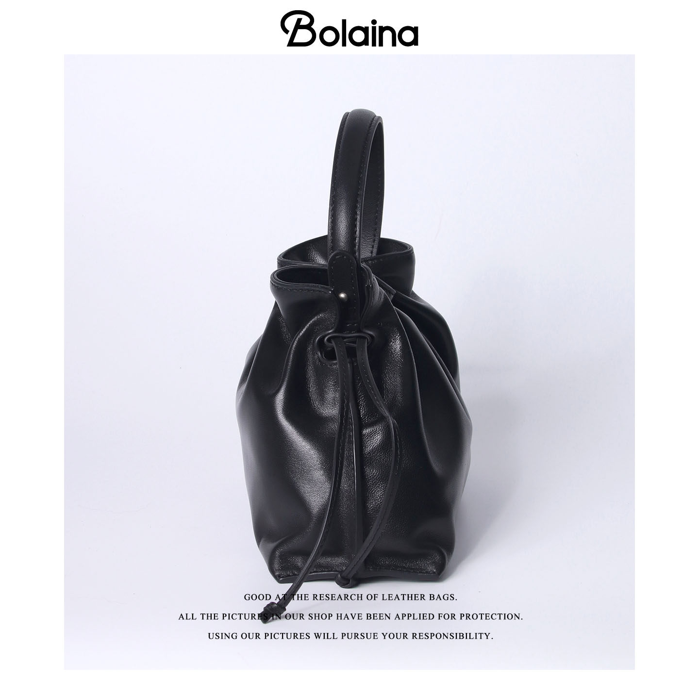 铂莱娜Bolainahobo包头层羊皮抽绳云朵包福袋包百搭手提斜挎包,淘宝优惠券,粉丝福利购,淘宝优惠卷