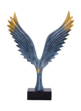 现代抽象老鹰装饰品客厅酒柜书桌办公室家居摆设大展宏图