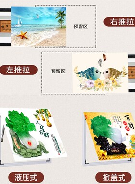 电表箱装饰画推拉遮挡画盒空箱电闸盒挂画壁画无框画
