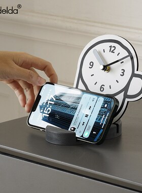 n入户玄关钟表摆放式时钟家居客厅桌面创意支架装饰品