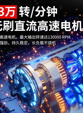 锂电吹雪暴力涡轮风扇可吹可吸尘充电电动疾风扇14万转手持吹风机