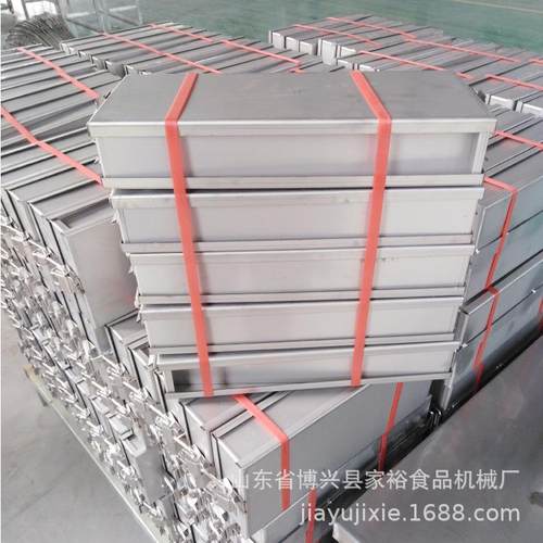 不锈钢三开LJB牛羊肉盒做方砖模盒子 金具属肥机牛盒 起配套压肉 - 图2