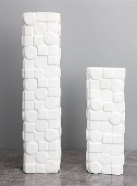 现代器样板房办公室家居客厅创意树脂瓶软装饰品