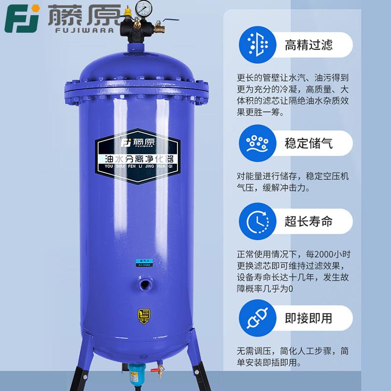 藤原气泵空压机分离器静音净化处理设备储存气罐油水分离过滤器 - 图3