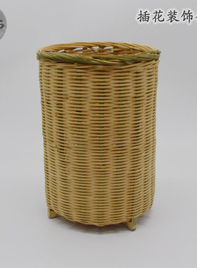 竹编装饰篓竹筐竹篮插特色竹灯罩传统复古舞蹈道具篮子