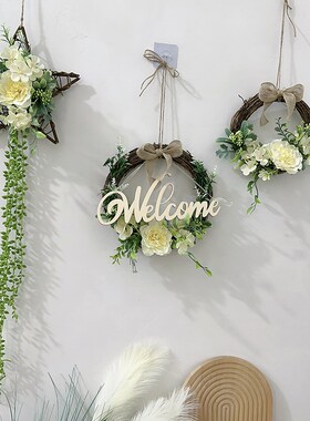 装饰品环挂饰店铺橱幼儿园客厅卧室阳台背景墙上绿植壁挂