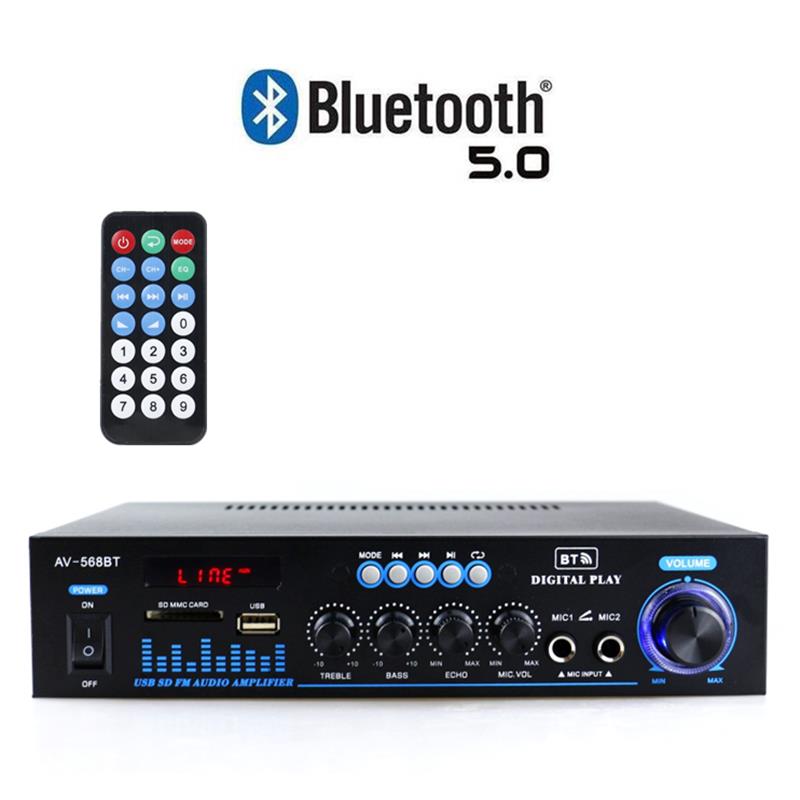 SUNBUCK山宇家用功放机 卡拉OK功放环牛大功率带插卡摇控蓝牙功放 - 图2