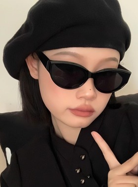 2025新款网红复古个性猫眼墨镜女款小脸时尚高级感街拍ins太阳镜