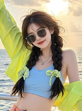 高级感太阳眼镜女抗UV圆脸显瘦2025新款网红大框海边拍照太阳眼镜