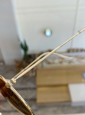 网红墨镜新款韩版显脸小偏圆金属框太阳墨镜女复古港风ins酷街拍