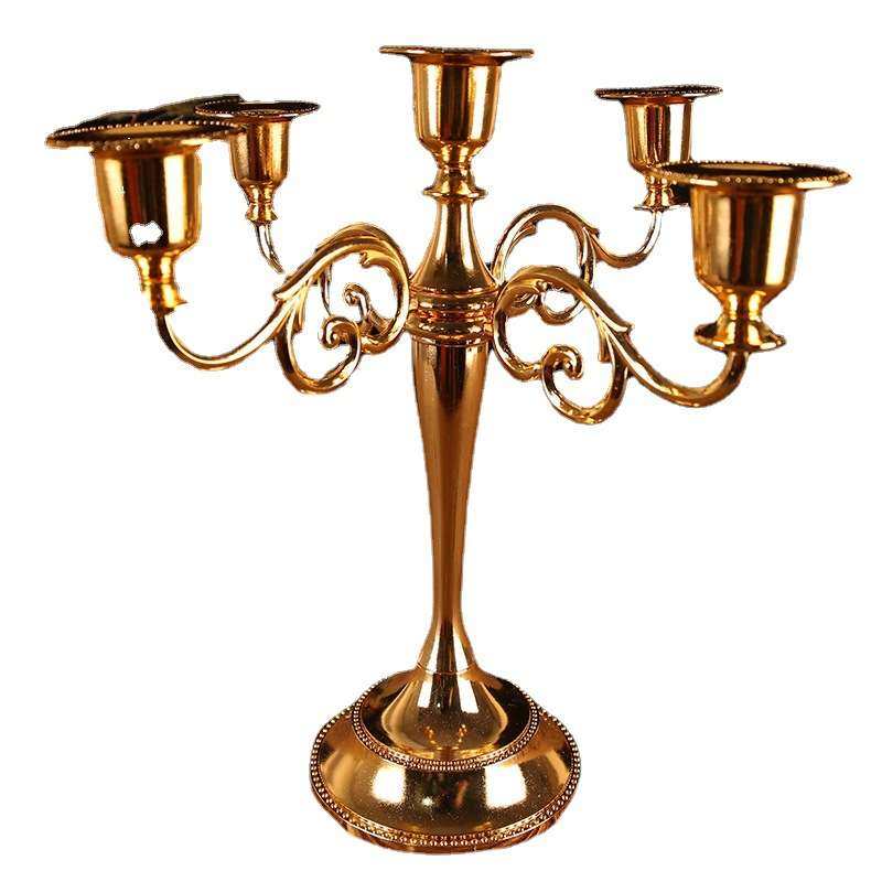 欧式烛台三头烛光晚餐婚庆摆件蜡烛台五头酒店客厅西餐厅餐桌摆件,淘宝优惠券,粉丝福利购,淘宝优惠卷