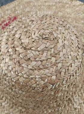 民俗怀旧收藏老物件农村老旧手工编织草帽斗笠复古农家院装饰摆件