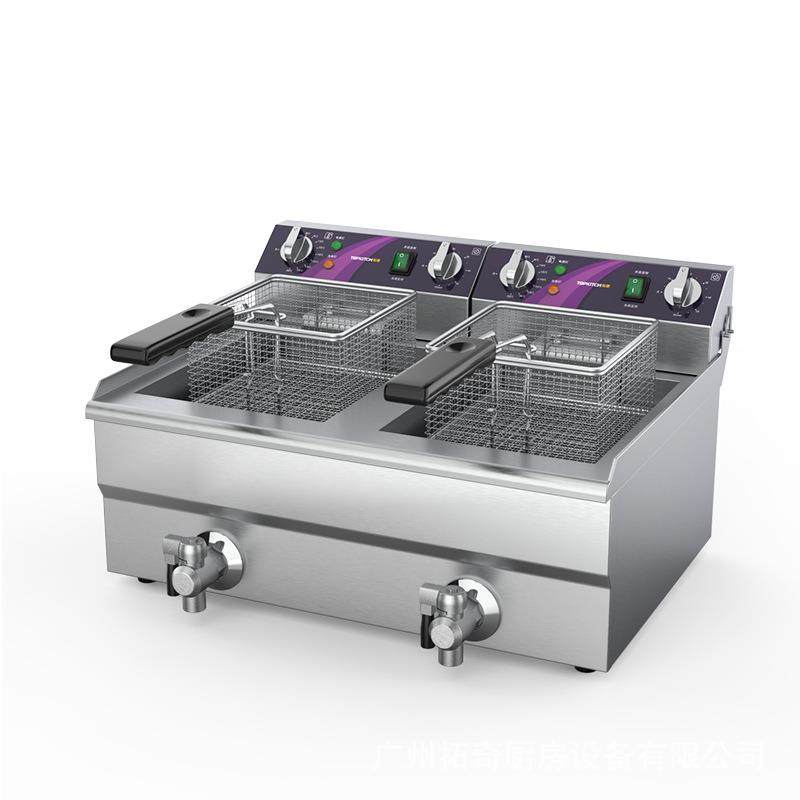 拓奇电炸炉商用单缸双缸定时大容量油炸锅炸薯条机炸鸡排小吃设备,淘宝优惠券,粉丝福利购,淘宝优惠卷