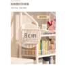 Hole board bookshelf movable floor-standing storage rack for home living room multi-layer simple combination student book storage rack