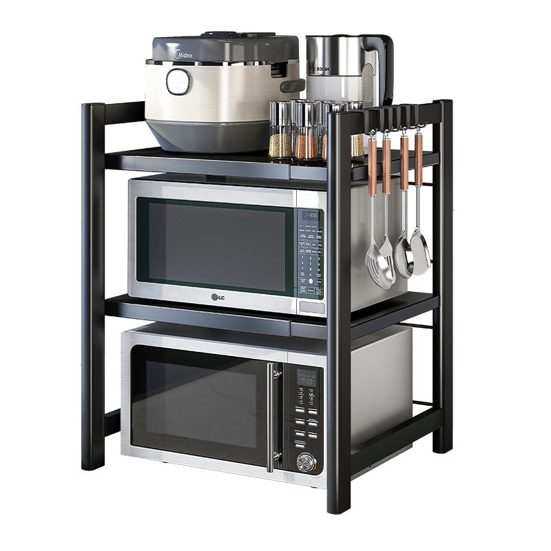 可伸缩厨房微波炉专用置物架家用多功能台面支架电饭煲烤箱收纳架,淘宝优惠券,粉丝福利购,淘宝优惠卷