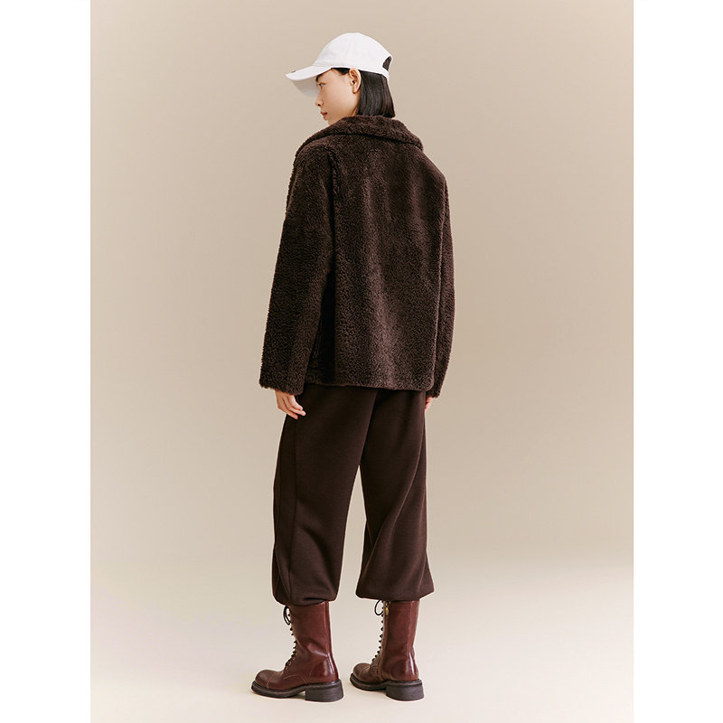 【羊皮毛一体】十二篮商场同款25冬新款两面穿年轻皮草外套女皮衣,淘宝优惠券,粉丝福利购,淘宝优惠卷