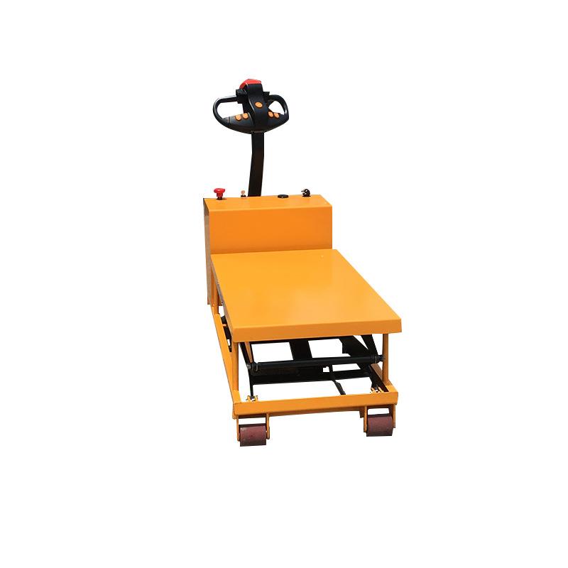 全电动剪叉液压升降平台加厚台面装卸搬运设备移动式重型运输车 - 图1