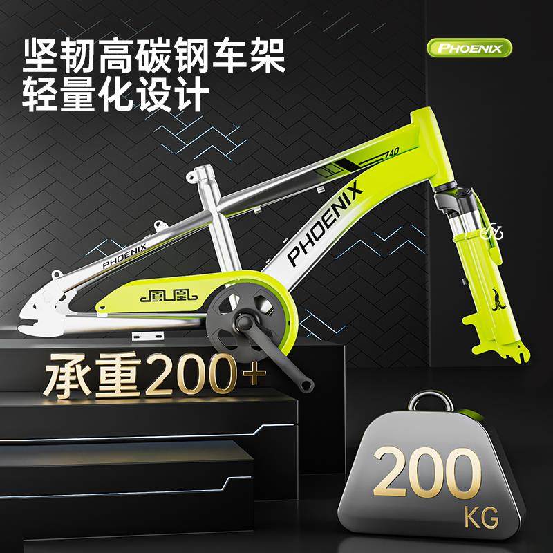 新款凤凰儿童自行车男女孩碟刹3-6-8-12岁中大童学生脚踏山地单车,淘宝优惠券,粉丝福利购,淘宝优惠卷