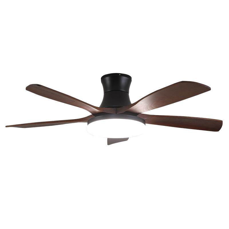 北欧风扇灯吊扇灯客厅卧室书房餐厅灯实木静音新中式胡桃木色灯具,淘宝优惠券,粉丝福利购,淘宝优惠卷